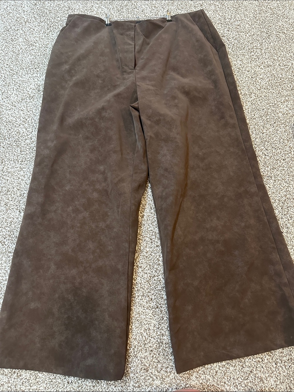 women’s Brown Wide-Leg Dress Pants